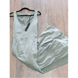 NWT Nicole Miller linen-blend maxi dress, Womens medium